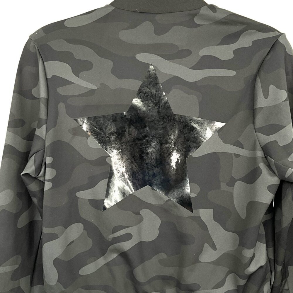 Ultracor Jacket Womens XS Black Camo Metallic Star Bomber Softshell Full Zip - Picture 5 of 12